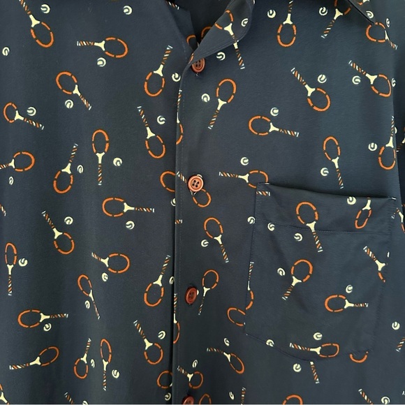 Vintage Mid 70’s Arrow Scrambler Tennis Button Down Shirt Size Medium - Picture 11 of 13